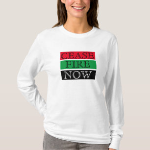 Camiseta Alto al fuego ahora/ Alto a la guerra / Palestina
