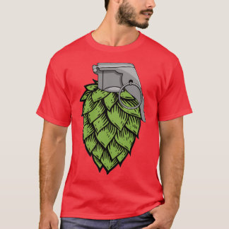 Camiseta Alto al fuego de granadas en el agujero T