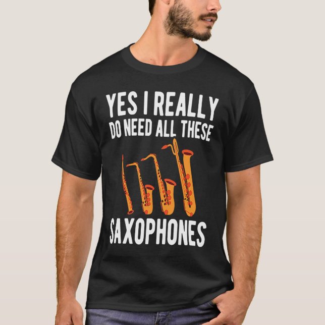 Camiseta Alto Baritone Saxophone Reeds Tenor Soprano Saxoph (Anverso)