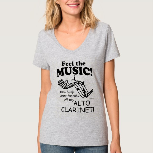 Camiseta Alto Clarinet Siente La Música (Anverso)