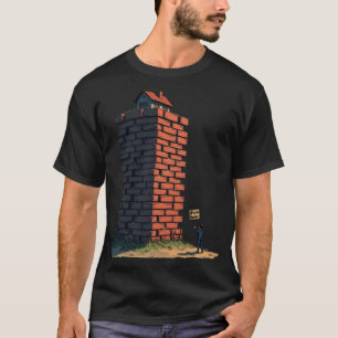 Camiseta Alto costo de vida hogar de ensueño imposible muro