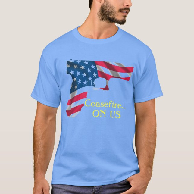 Camiseta Alto el fuego… EN violencia armada de la parada de (Anverso)