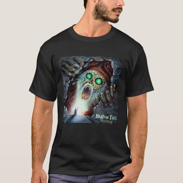 Camiseta Alto en la banda de fuego (Anverso)