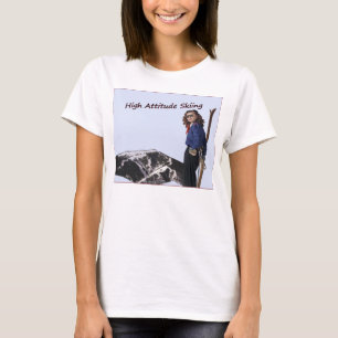 Camiseta Alto esquí de la actitud