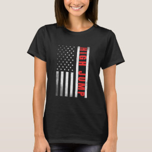 Camiseta Alto Jumper Vintage Bandera Estadounidense Orgullo