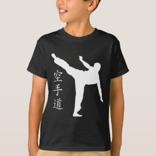 Camiseta Alto kanji del retroceso/del karate