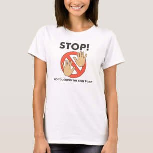 Camiseta ¡Alto! No tocar la bomba del bebé