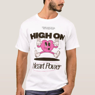 Camiseta Alto Poder del Corazón | Corazón de Dibujos Animad