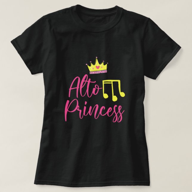 Camiseta Alto Princess Musician Singer Singing Choir Gift (Diseño del anverso)