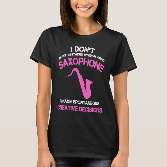 Camiseta Alto saxophone players women youth Jazz Saxophonis (Anverso)