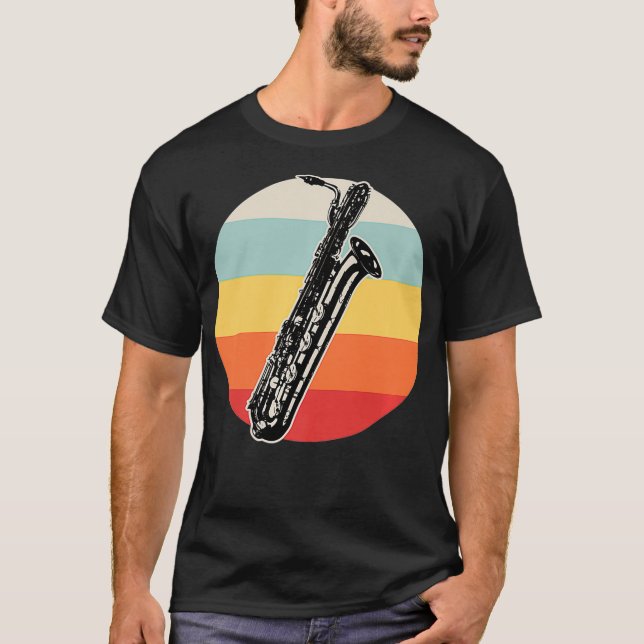 Camiseta Alto Tenor Soprano Bari Baritone Sax Saxofhone (Anverso)