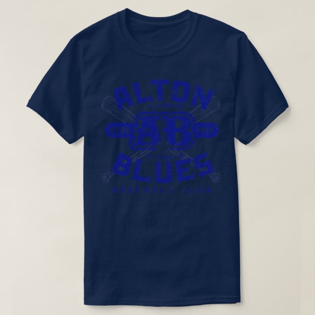 Camiseta Alton Blues Baseball (Diseño del anverso)