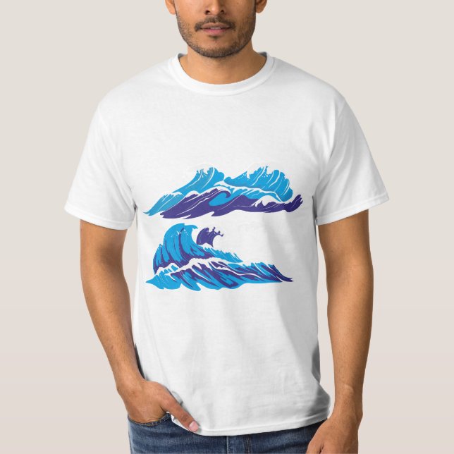 Camiseta Altos mares y olas (Anverso)