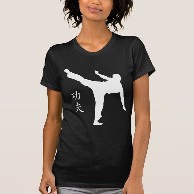 Camiseta Altos retroceso/kanji de Kung Fu (Anverso)