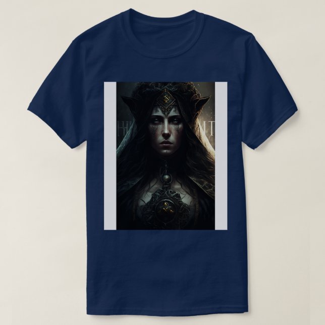 Camiseta Altos sacerdotes Tarot con estilo gótico (Diseño del anverso)