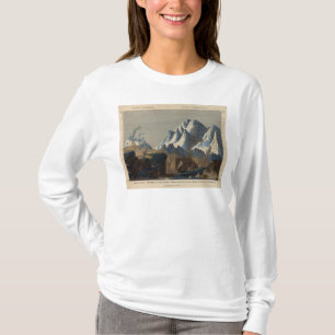 Camiseta Altura comparativa de las montañas principales