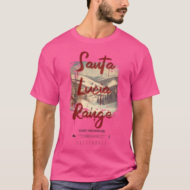 Camiseta Altura de la cordillera de Santa Lucía (Anverso)