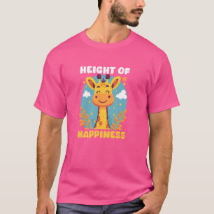 Camiseta Altura De La Felicidad Diseño Girafa