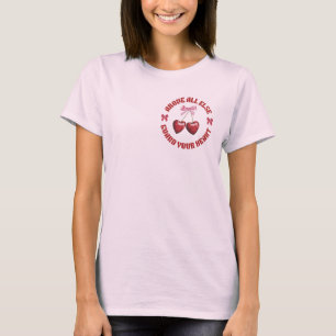 Camiseta Altura de las cerezas - Tee estético de color rosa