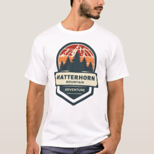 Camiseta Altura y senderismo de la montaña de Matterhorn