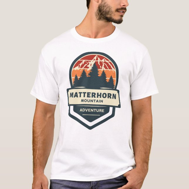 Camiseta Altura y senderismo de la montaña de Matterhorn (Anverso)