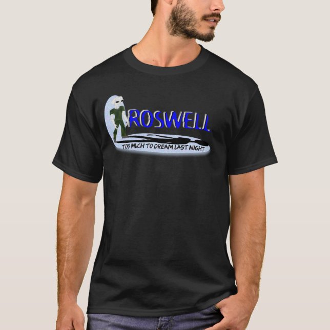 Camiseta Alucinación de Roswell en azul (Anverso)