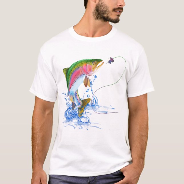 Camiseta Alucinación de trucha arco iris (Anverso)