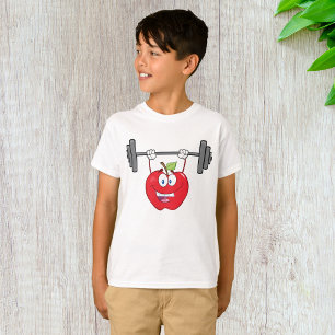 Camiseta Alumbramiento de Apple Pesca Carácter Fruto Fitnes