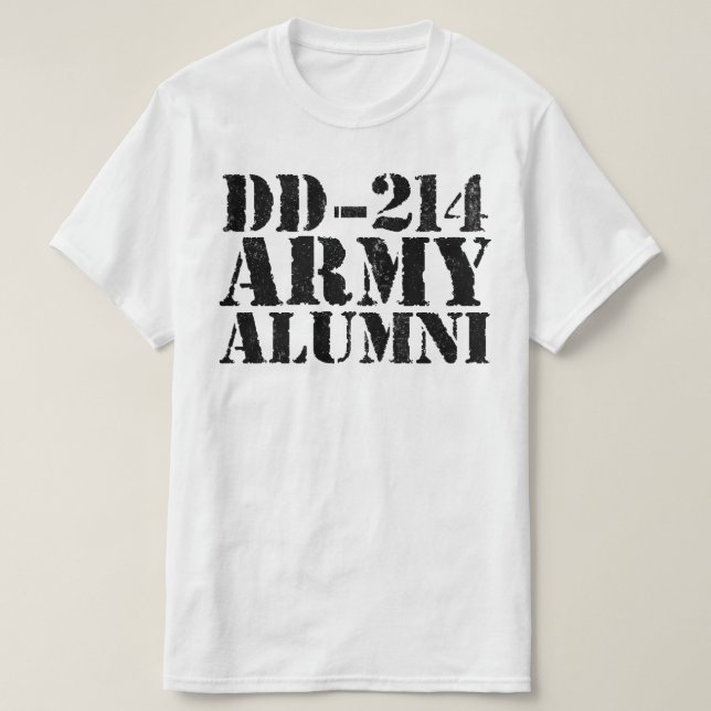 Camiseta Alumnado del ejército dd-214 (Diseño del anverso)