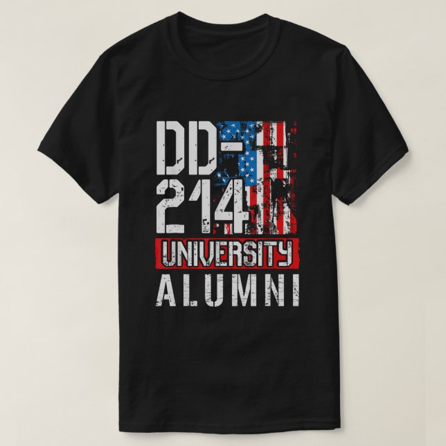 Camiseta Alumnado universitario DD-214 - Retiro de veterano (Diseño del anverso)