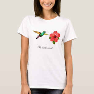 Camiseta Alumnaina multicolor y flor roja