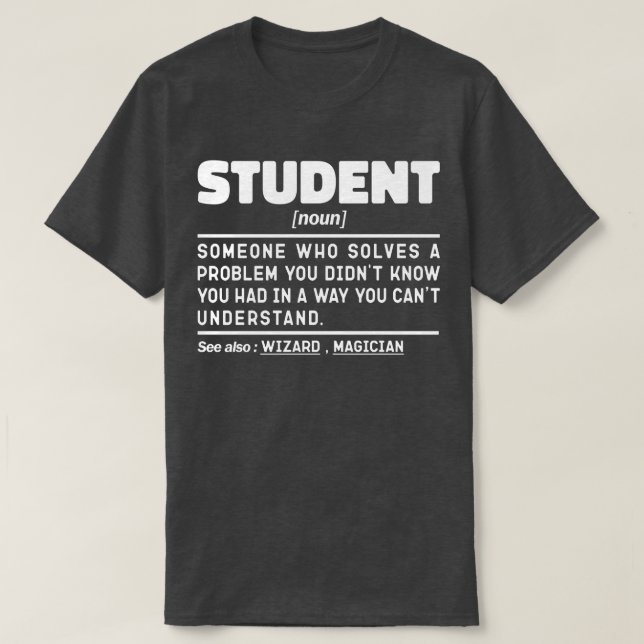Camiseta Alumno de Graduación divertida en definición moder (Diseño del anverso)