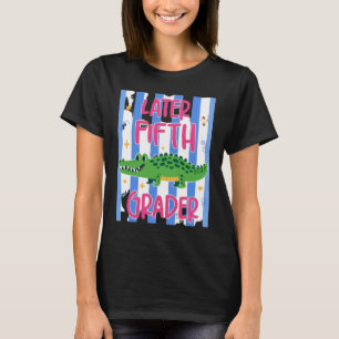 Camiseta Alumno de quinto grado más tarde Caimán lindo Más