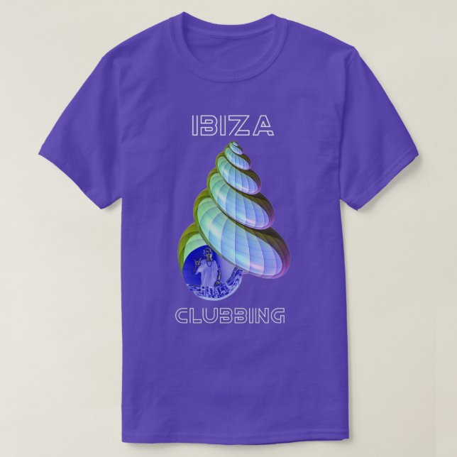 Camiseta Alumnos abstractos de conchas marinas de Ibiza (Diseño del anverso)