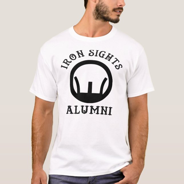 Camiseta Alumnos de Iron Sights ©WhiteTigerLLC.com (Anverso)