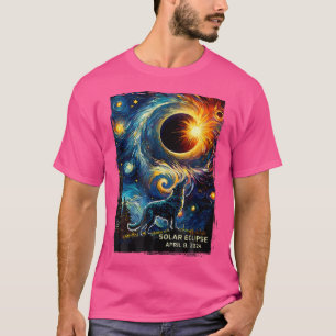 Camiseta Alumnos de la noche del eclipse solar Wolf Starry