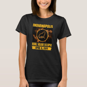 Camiseta Alumnos De Lobo De Eclipse Solar Total De Indianáp