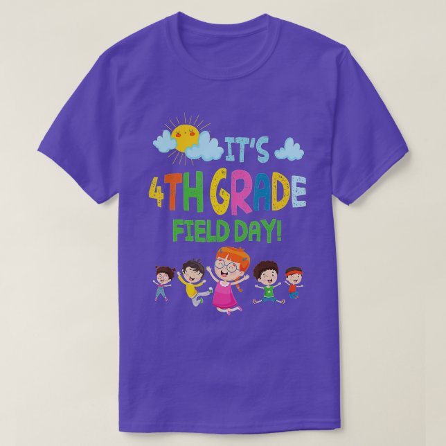 Camiseta Alumnos mayores es 4º grado Clase de Día de Campo  (Diseño del anverso)