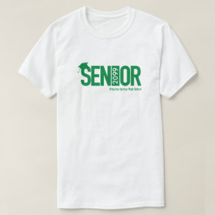 Camiseta Alumnos verdes con tapón de graduación
