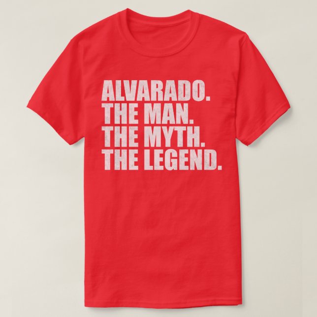 Camiseta Alvarado Alvarado Nombre de la familia Alvarado ap (Diseño del anverso)
