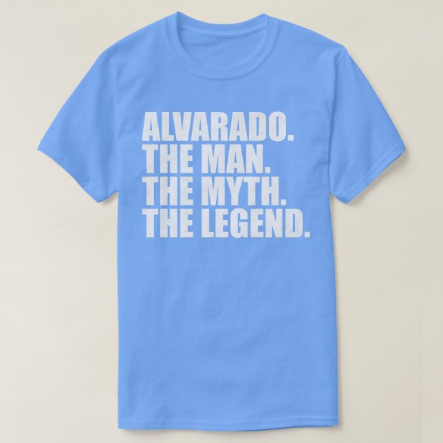 Camiseta Alvarado Alvarado Nombre de la familia Alvarado ap (Diseño del anverso)