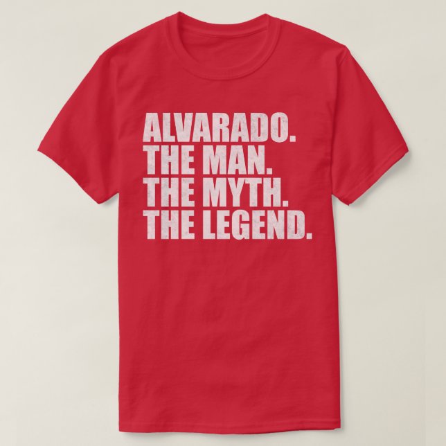 Camiseta Alvarado Alvarado Nombre de la familia Alvarado ap (Diseño del anverso)