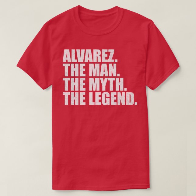 Camiseta Álvarez Alvarez apellido Álvarez apellido Alvar (Diseño del anverso)