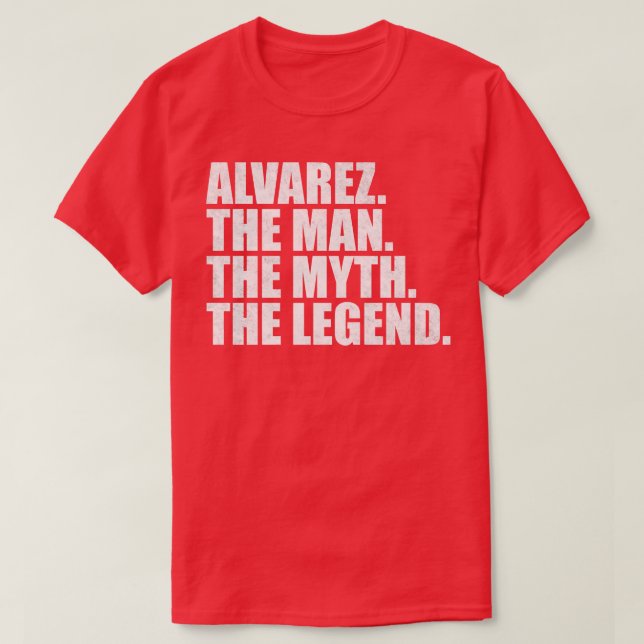 Camiseta Álvarez Alvarez apellido Álvarez apellido Alvar (Diseño del anverso)