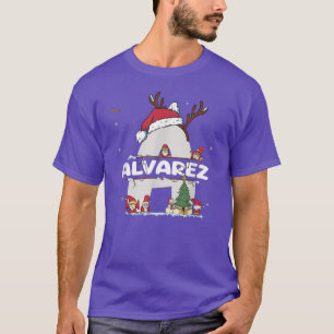 Camiseta Alvarez Christmas Shirt w Alvarez Name for funny X