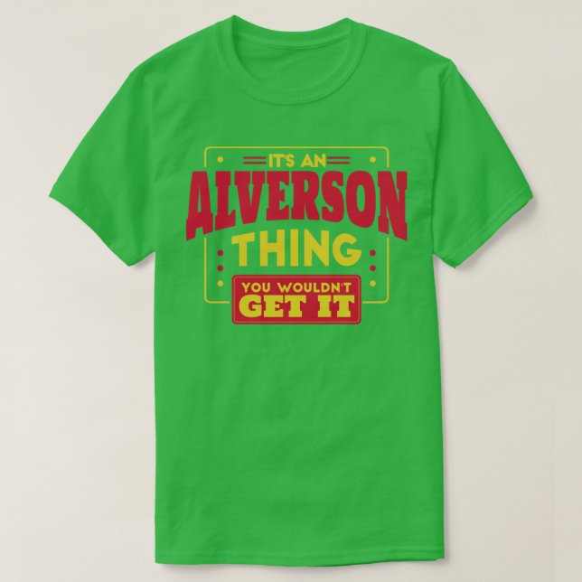 Camiseta Alverson (Diseño del anverso)