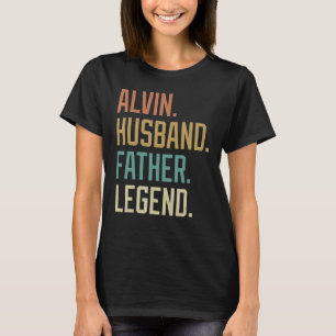 Camiseta Alvin Husband padre legendó el retro del Día del P
