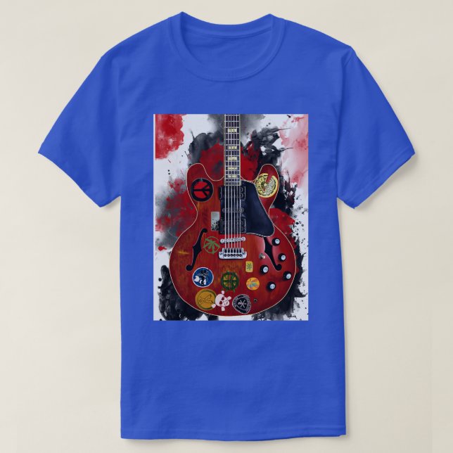 Camiseta Alvin Lees guitarra eléctrica  (Diseño del anverso)
