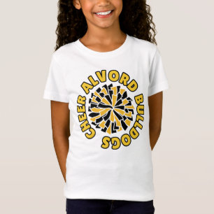 Camiseta Alvord Bulldoges Cheer Tee