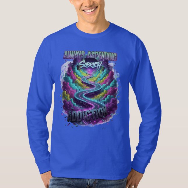 Camiseta Always Ascending" Sobriety Path T-Shirt (Anverso)